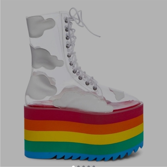 🌈Dolls Kill Happy Days Platforms 8🌈 - Picture 6 of 16